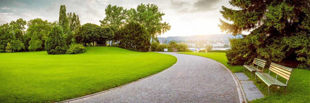 path along a park